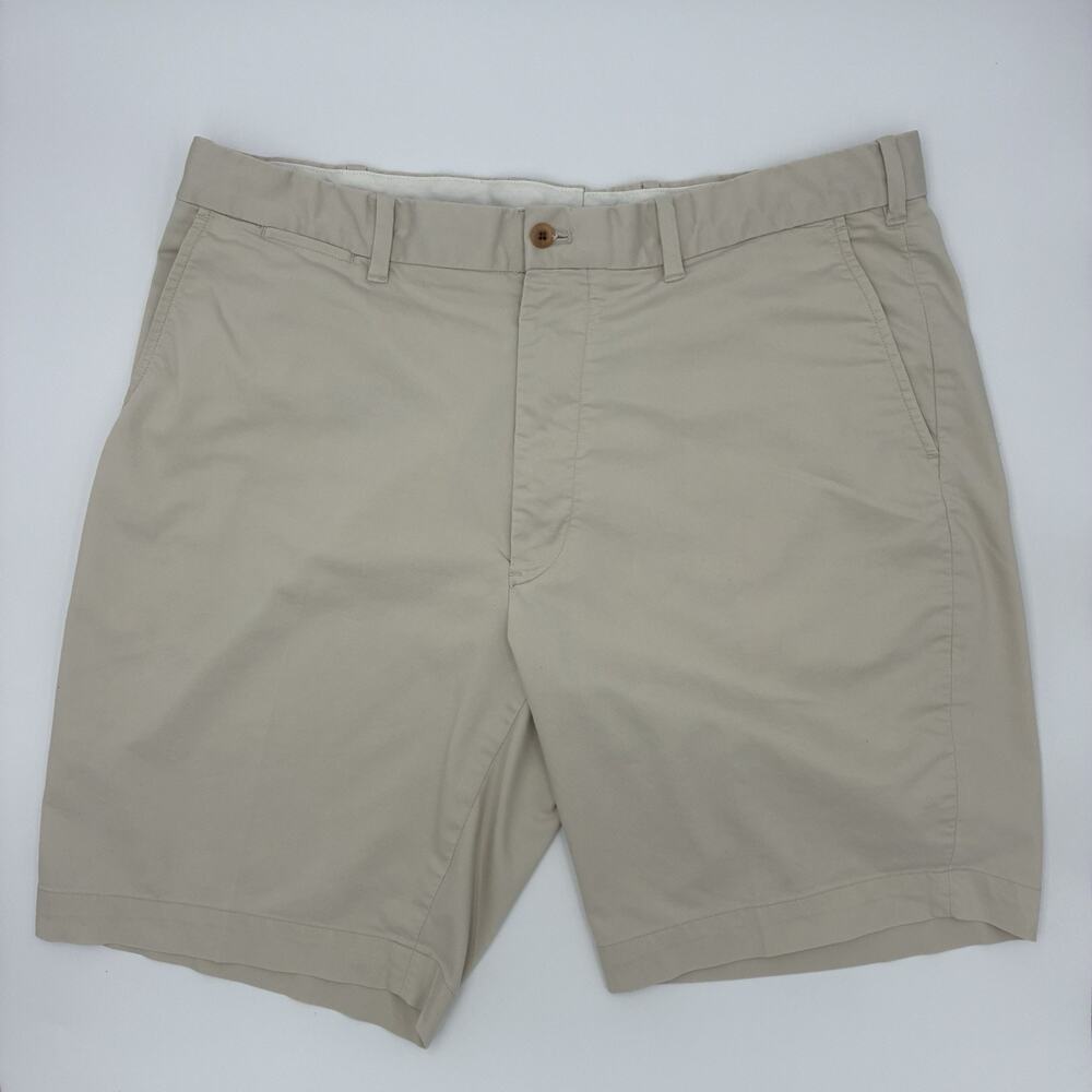 Polo Golf Ralph Lauren Golf Classic Fit Shorts Beige Twill Stretch Men's Size 38